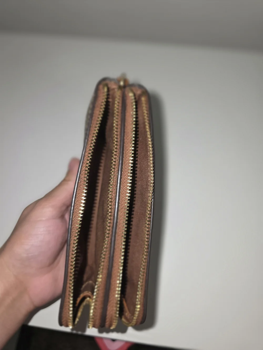 Coach Brown Signature Canvas Shoulder Bag
